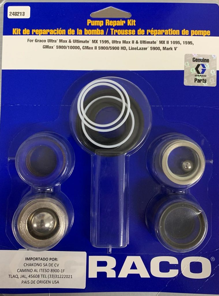 Kit de empaques Graco 248213 - Pintalíneas México