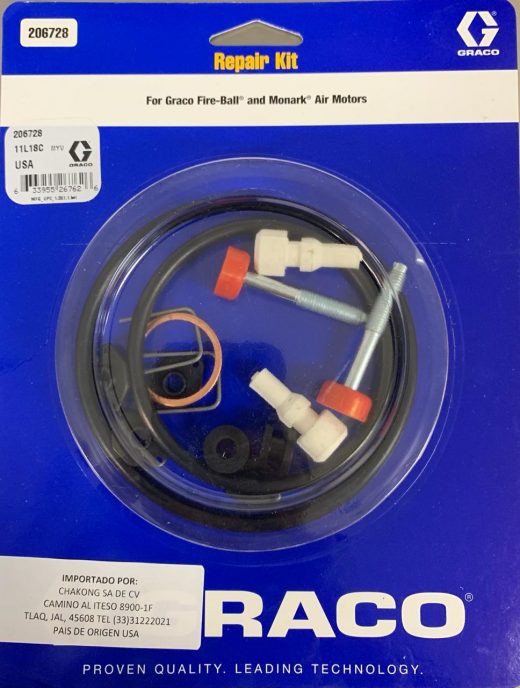 Kit de empaques Graco 206728