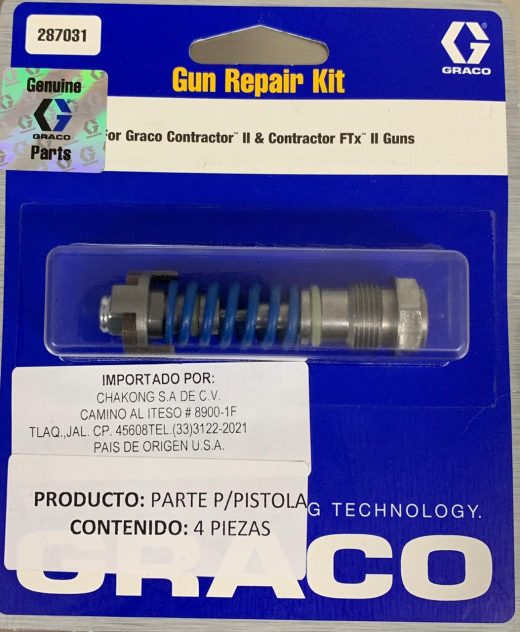 Kit reparación de pistola Graco 287031